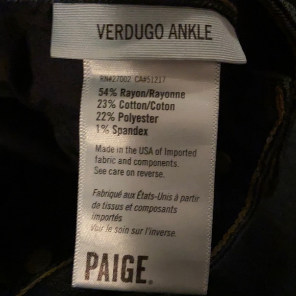 🌻 HP 🌻Paige Verdugo Ankle Skinny Jeans 26 and 27 - Picture 5 of 9